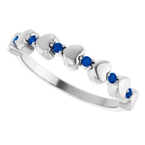 Accented Stackable Heart Ring - Image 5