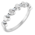 Accented Stackable Heart Ring