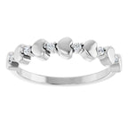 Accented Stackable Heart Ring - Image 3
