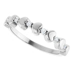 Accented Stackable Heart Ring - Image 5