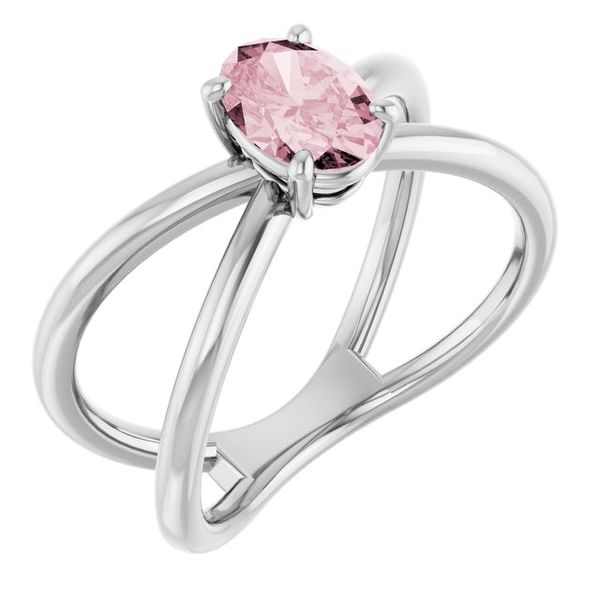 Solitaire Criss-Cross Ring