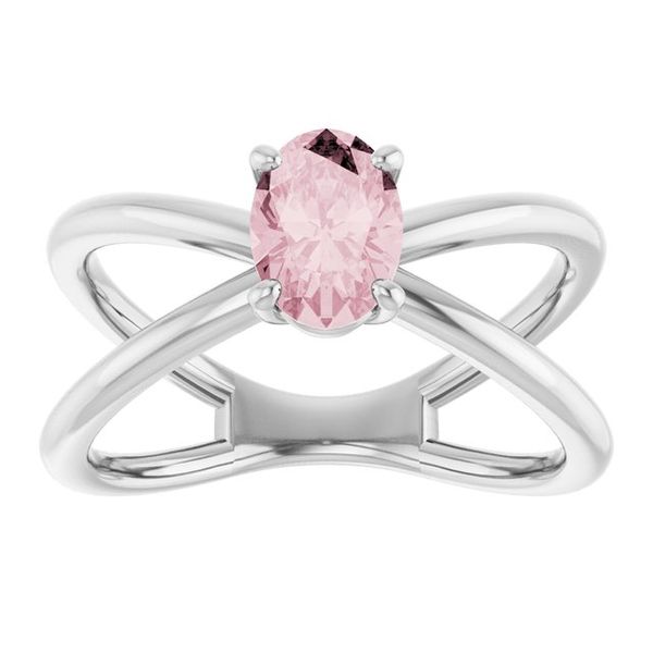 Solitaire Criss-Cross Ring - Image 3