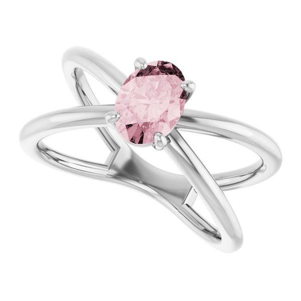 Solitaire Criss-Cross Ring - Image 5