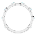 Bezel-Set Bar Ring - Image 3