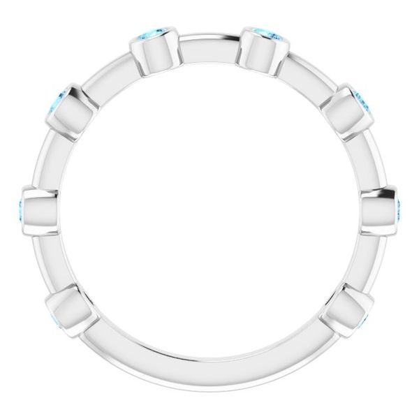 Bezel-Set Bar Ring - Image 3