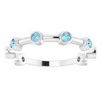 Bezel-Set Bar Ring - Image 5
