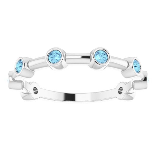 Bezel-Set Bar Ring - Image 5