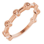 Bezel-Set Bar Ring - Image 2