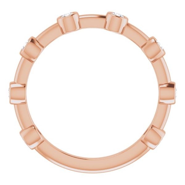 Bezel-Set Bar Ring - Image 3