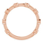 Bezel-Set Bar Ring - Image 4
