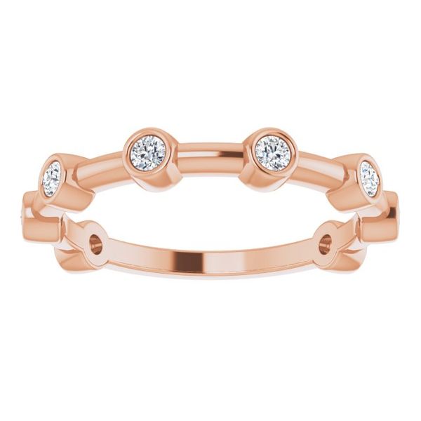 Bezel-Set Bar Ring - Image 5