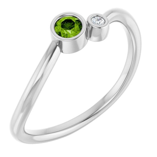 Accented Bezel-Set Ring