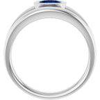 Bezel-Set Solitaire Negative Space Ring - Image 2