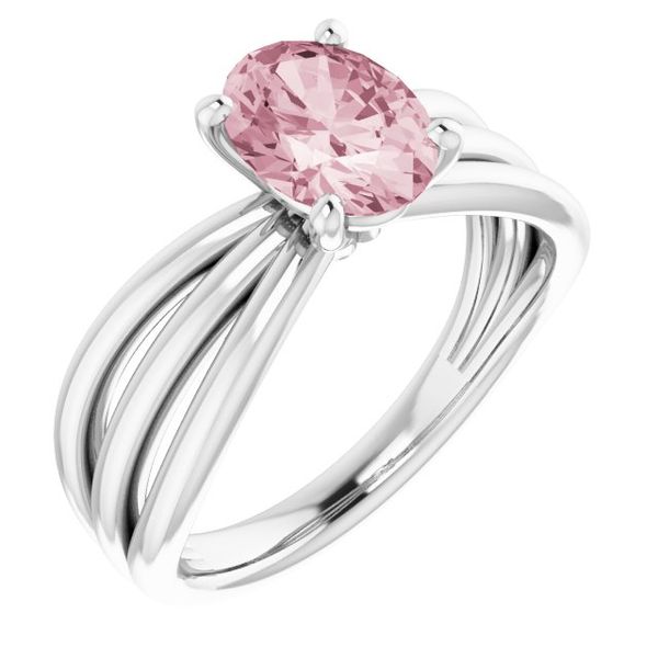 Solitaire Negative Space Ring