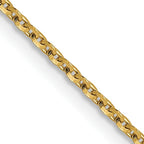 Leslie's 14K 1.15mm D/C Oval Link Chain