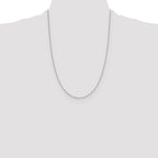 Leslie's 14K White Gold 1.15mm D/C Oval Link Chain - Image 4