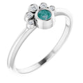 Stackable Bezel-Set Ring