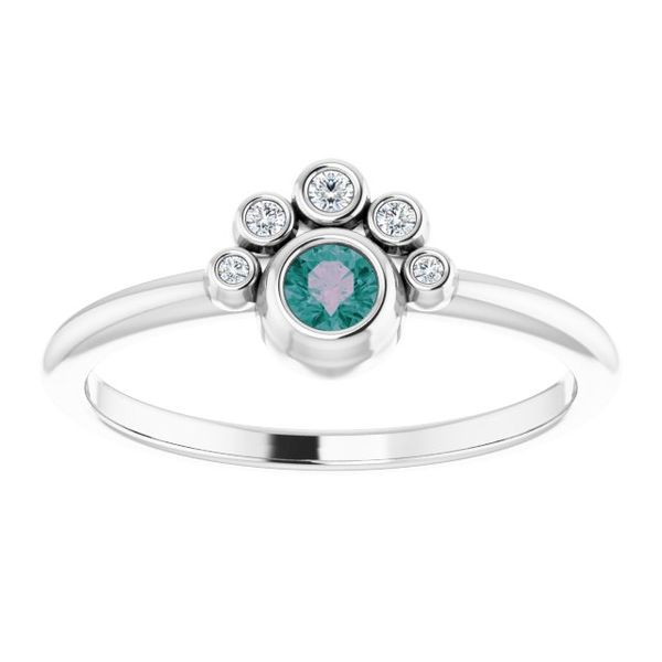 Stackable Bezel-Set Ring - Image 3