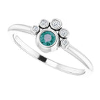 Stackable Bezel-Set Ring - Image 5
