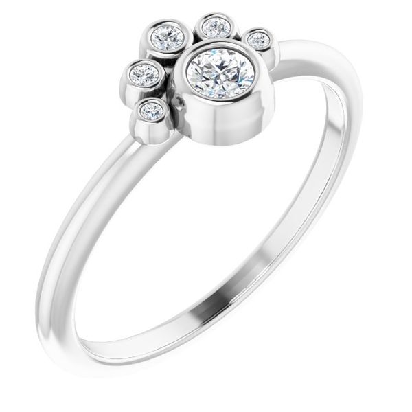 Stackable Bezel-Set Ring