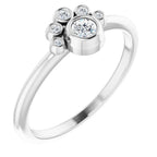 Stackable Bezel-Set Ring