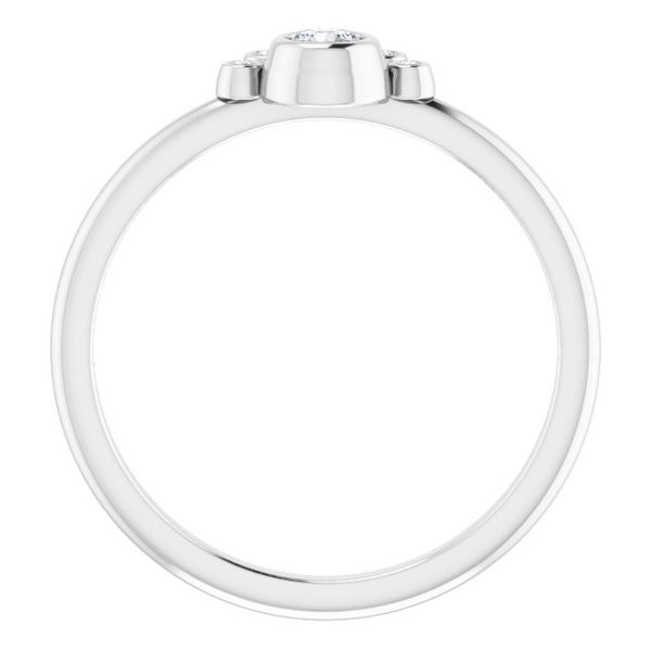 Stackable Bezel-Set Ring - Image 2