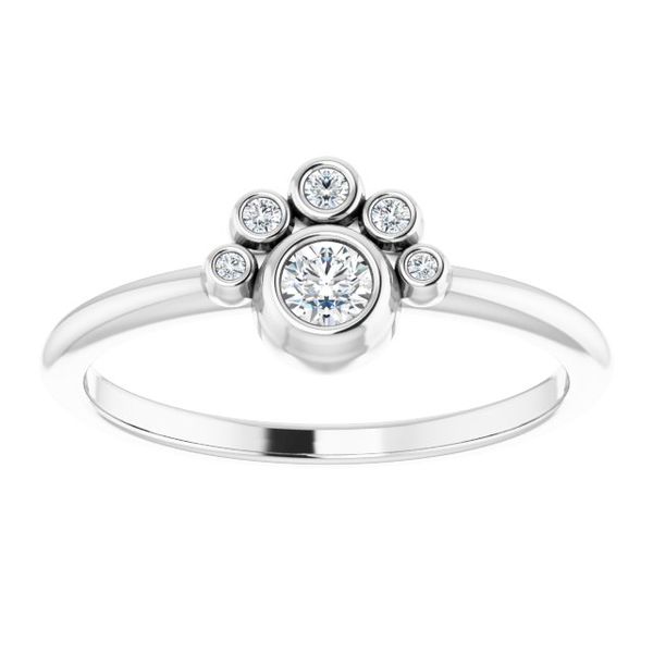 Stackable Bezel-Set Ring - Image 3
