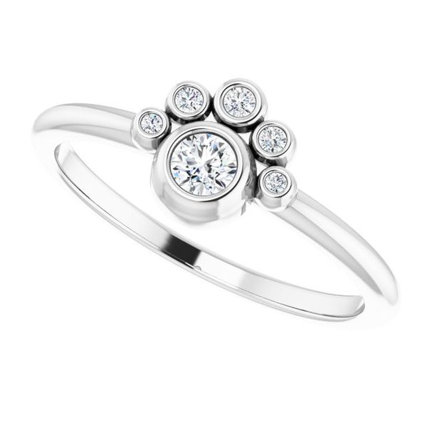 Stackable Bezel-Set Ring - Image 5