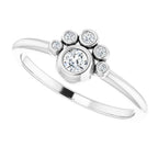 Stackable Bezel-Set Ring - Image 5