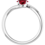Solitaire Bypass Ring - Image 2
