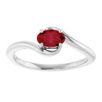 Solitaire Bypass Ring - Image 3