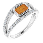 Bezel-Set Accented Ring