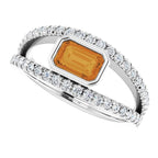Bezel-Set Accented Ring - Image 5