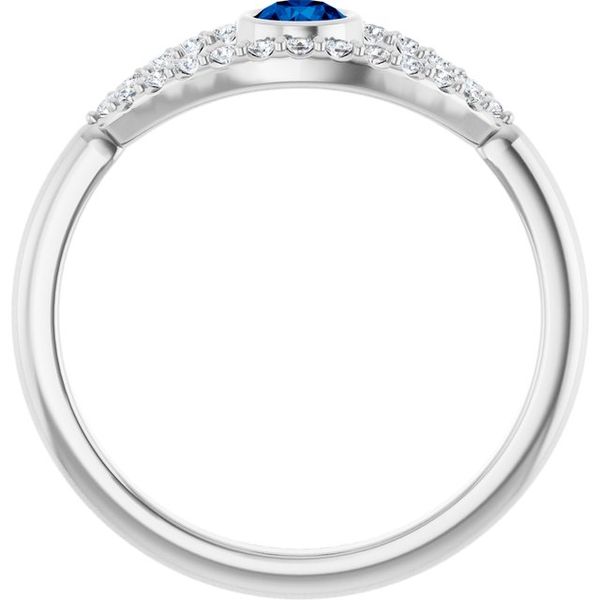 Accented Evil Eye Ring - Image 2