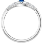 Accented Evil Eye Ring - Image 2