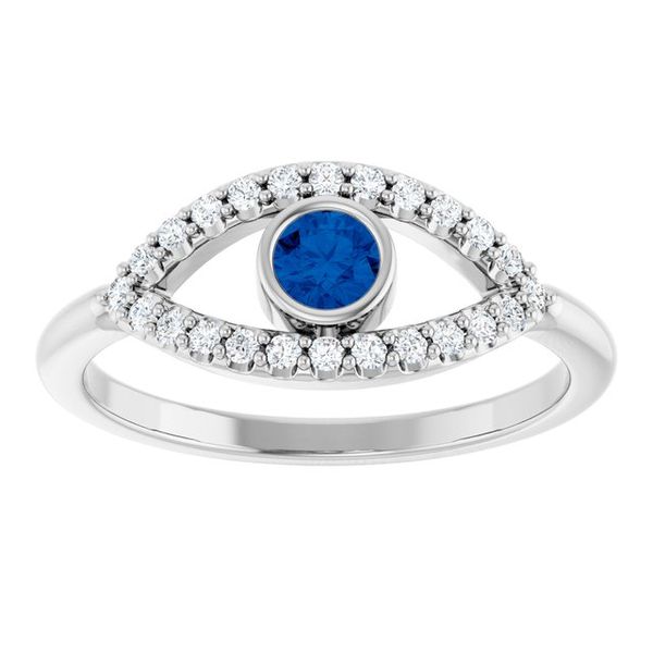 Accented Evil Eye Ring - Image 3