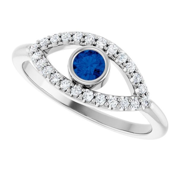 Accented Evil Eye Ring - Image 5