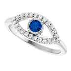 Accented Evil Eye Ring - Image 5