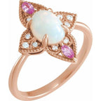 Vintage-Inspired Cabochon Ring