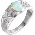 Bezel-Set Cabochon Ring