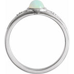 Bezel-Set Cabochon Ring - Image 2