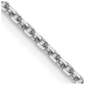 Leslie's 14K White Gold 1.25mm D/C Cable Chain