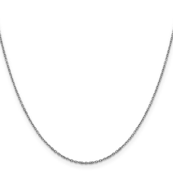 Leslie's 14K White Gold 1.25mm D/C Cable Chain - Image 2