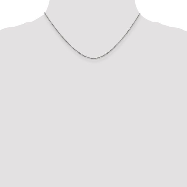 Leslie's 14K White Gold 1.25mm D/C Cable Chain - Image 4