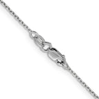 Leslie's 14K White Gold 1.25mm D/C Cable Chain - Image 3