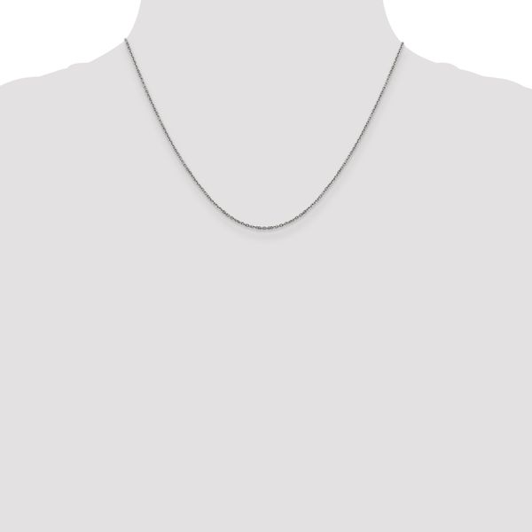 Leslie's 14K White Gold 1.25mm D/C Cable Chain - Image 4