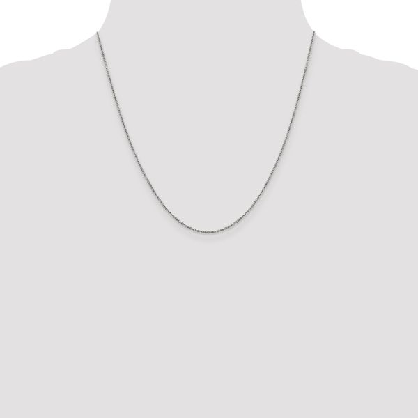 Leslie's 14K White Gold 1.25mm D/C Cable Chain - Image 4