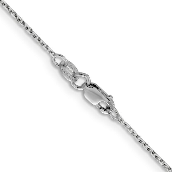 Leslie's 14K White Gold 1.25mm D/C Cable Chain - Image 3