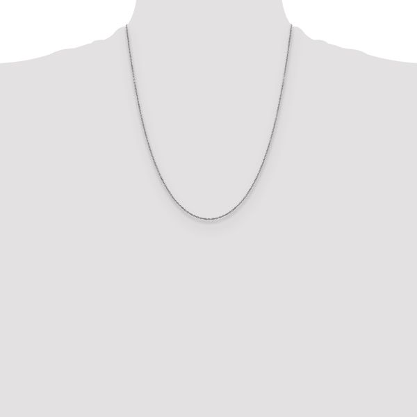 Leslie's 14K White Gold 1.25mm D/C Cable Chain - Image 4