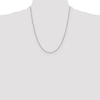 Leslie's 14K White Gold 1.25mm D/C Cable Chain - Image 4